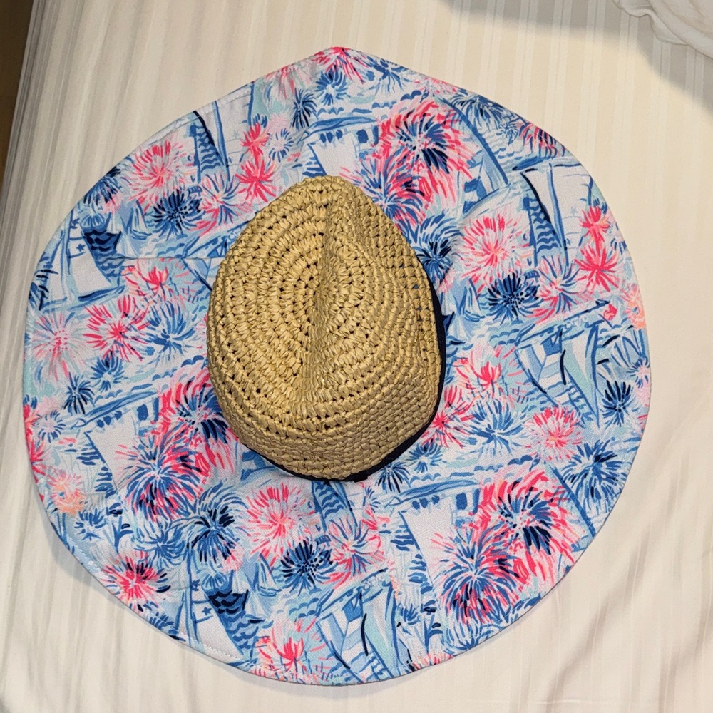 NWT GWP Lilly Pulitzer Sea to shining sea Beach Hat